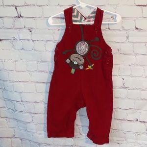 🌸Mud Pie Monkey Bibs Size 12/18 Months